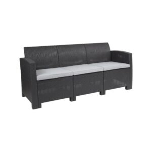 Sofa In Faux Rattan