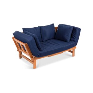 Convertible Wooden Futon Sofa