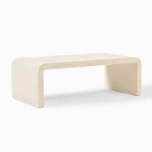 Waterfall-Edge Indoor/Outdoor Coffee Table