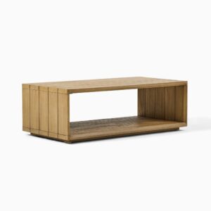 Outdoor Coffee Table with Slatted Top
