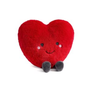Cute Plush Red Heart Throw Pillow